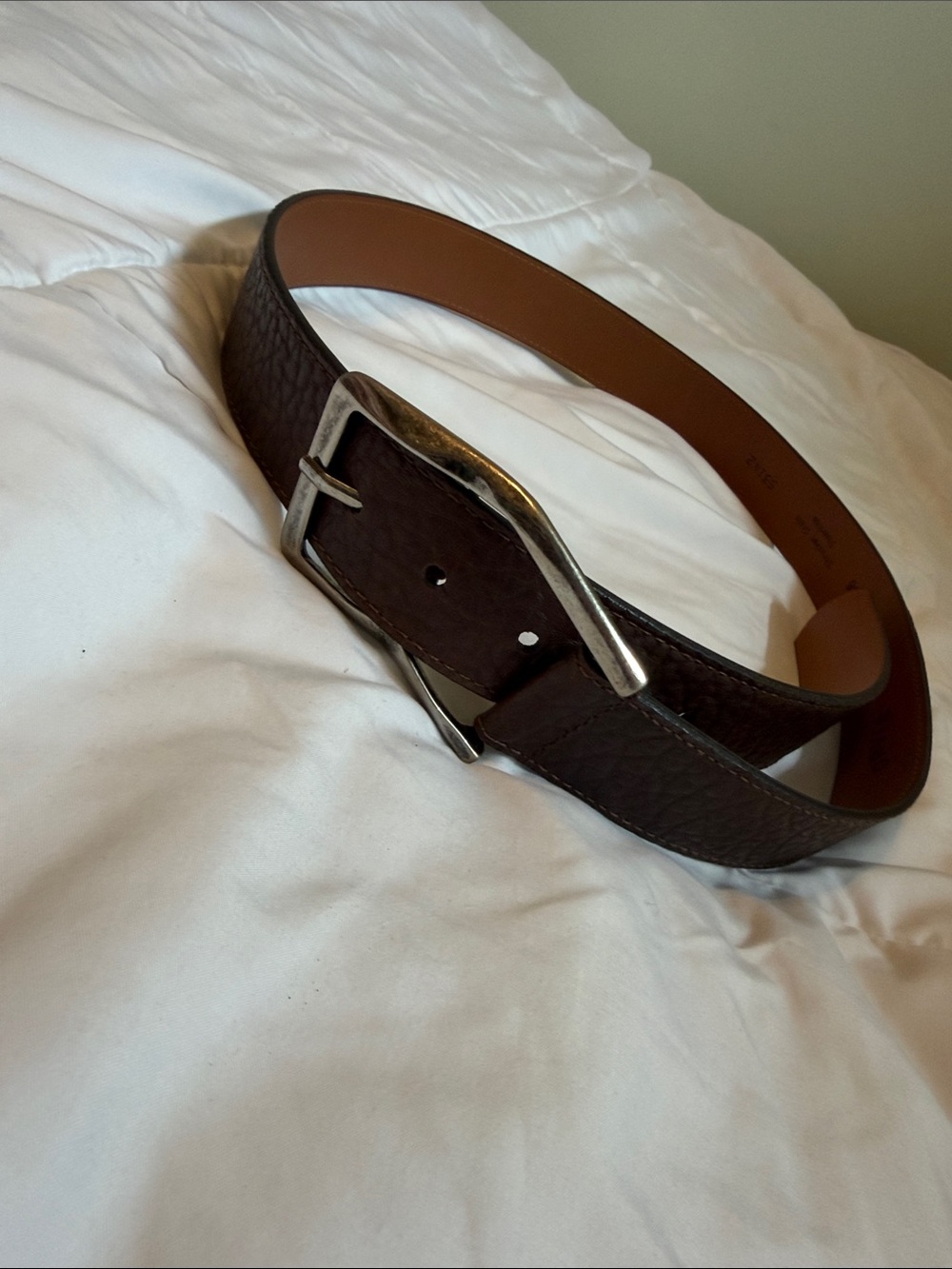 Orvis Brown Leather Belt-read description